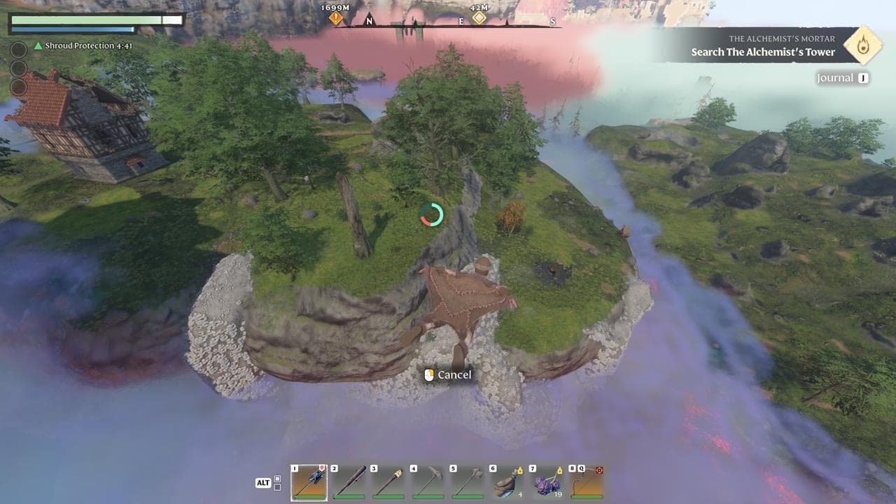 Σε ένα οροπέδιο με χορτάρι μπορεί να δει κανείς ένα ναό της φλόγας.