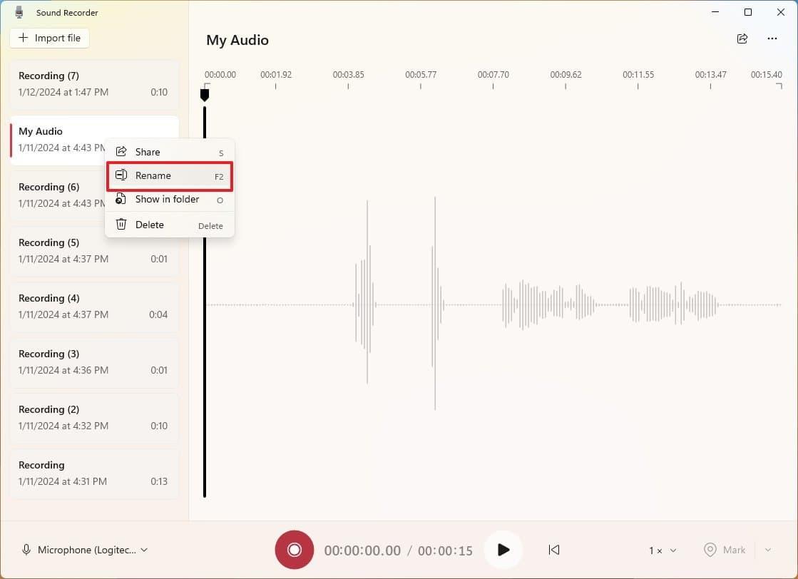 Πώς να ξεκινήσετε να χρησιμοποιείτε την εφαρμογή Sound Recorder στα Windows 11, Πώς να ξεκινήσετε να χρησιμοποιείτε την εφαρμογή Sound Recorder στα Windows 11, TechWar.GR