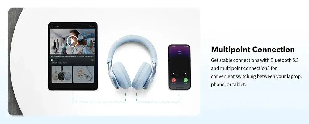 Anker Soundcore Space One : Ελαφριά Over-ear ακουστικά με Bluetooth 5.3, Active Noise Canceling και εντυπωσιακή αυτονομία, Anker Soundcore Space One : Ελαφριά Over-ear ακουστικά με Bluetooth 5.3, Active Noise Canceling και εντυπωσιακή αυτονομία, TechWar.GR