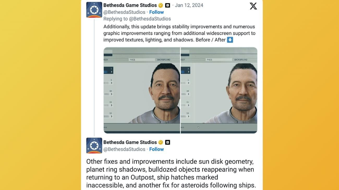 Το Starfield λαμβάνει τη «μεγαλύτερη ενημέρωση» του με περισσότερες από 100 νέες αλλαγές, Το Starfield λαμβάνει τη «μεγαλύτερη ενημέρωση» του με περισσότερες από 100 νέες αλλαγές, TechWar.GR