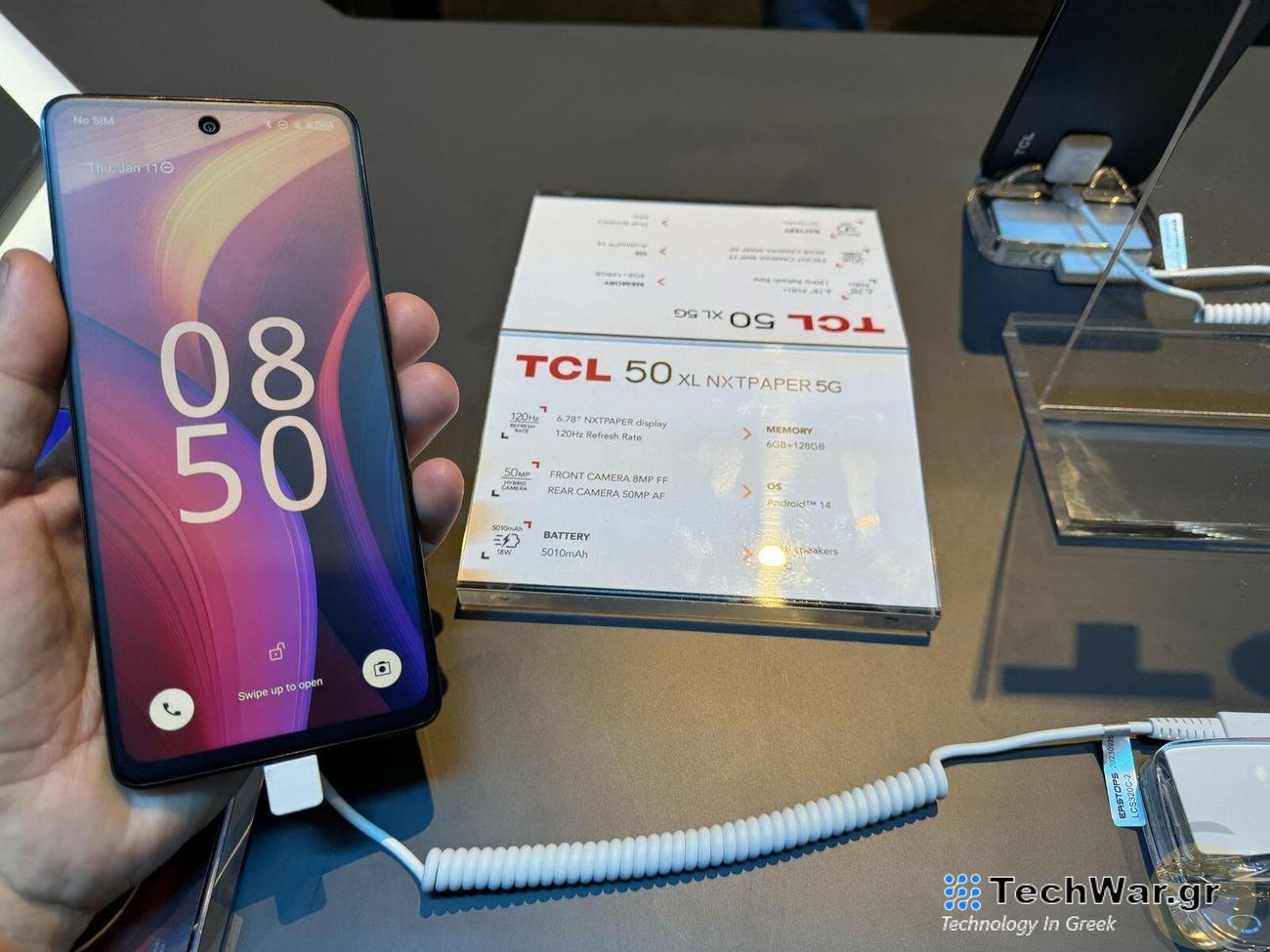 CES 2024: Η σειρά TCL 50 προσθέτει 2 μοντέλα που στηρίζονται στην τεχνολογία NXTPAPER