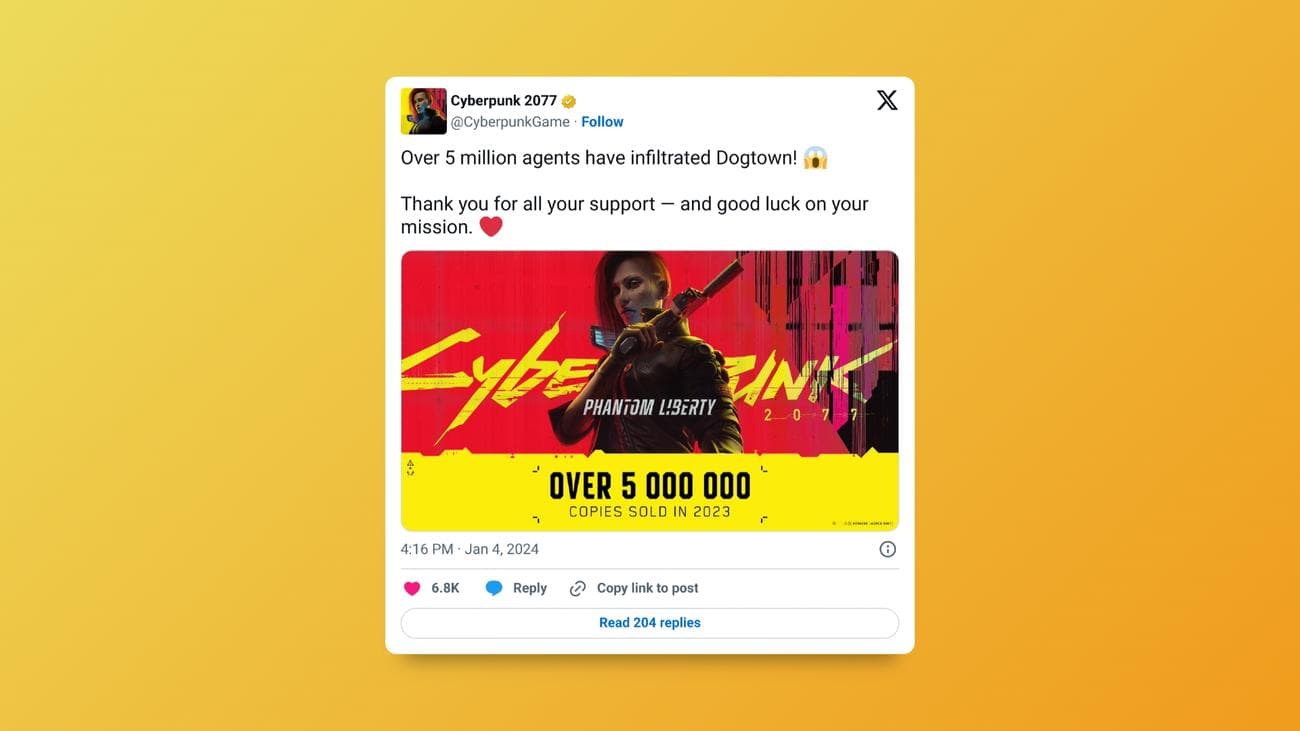 Το Phantom Liberty ανέστησε το Cyberpunk 2077 και τα στατιστικά το αποδεικνύουν, Το Phantom Liberty ανέστησε το Cyberpunk 2077 και τα στατιστικά το αποδεικνύουν, TechWar.GR