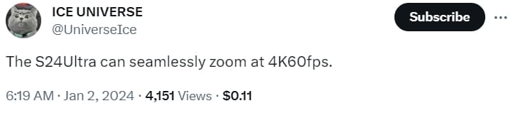 Το Galaxy S24 Ultra θα μπορούσε να λάβει μια μεγάλη αναβάθμιση βίντεο, Το Galaxy S24 Ultra θα μπορούσε να λάβει μια μεγάλη αναβάθμιση βίντεο, TechWar.GR