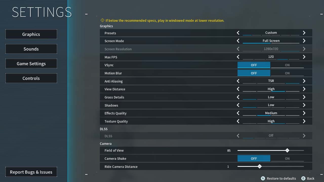Οι καλύτερες ρυθμίσεις Palworld για το ROG Ally.