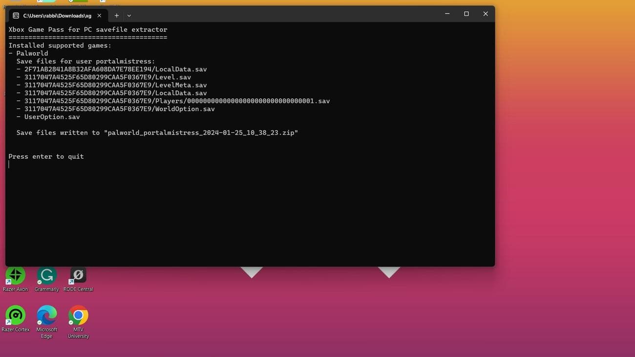 Palworld αποθήκευση μεταφοράς από το Xbox στο Steam