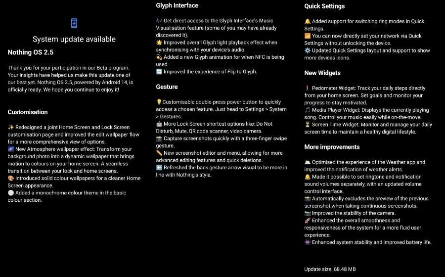 Δεν κυκλοφορεί τίποτα OS 2.5.2 που φέρνει σταθερό Android 14 στο τηλέφωνο (1)