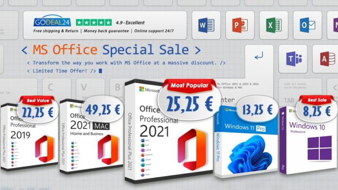 Office 2021 στα 25.25€, Windows 11 στα 13.25€ Office 2021 στα 25.25€, Windows 11 στα 13.25€