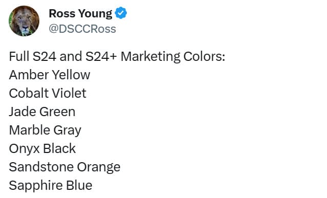 Διαρροή χρωμάτων Galaxy S24: Έρχονται πιο ζωντανές επιλογές;, Διαρροή χρωμάτων Galaxy S24: Έρχονται πιο ζωντανές επιλογές;, TechWar.GR