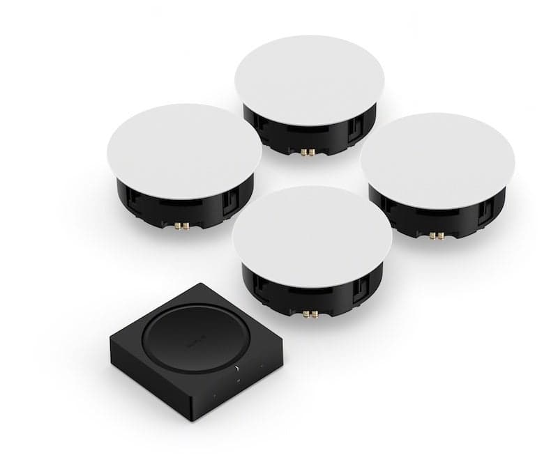 Το Sonos ταιριάζει πολύ με ηχεία επαγγελματικού επιπέδου στην οροφή
