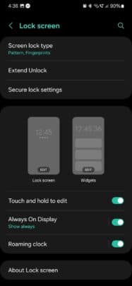 Προσαρμόστε τις συντομεύσεις εφαρμογών οθόνης κλειδώματος στο Samsung One UI - Screenshot 20240124 163619 Settings - TechWar.GR