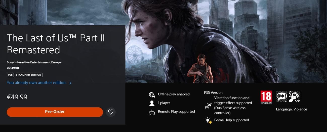 The Last of Us Part II Remastered: χρόνος διάθεσης και τρόπος αναβάθμισης σε αυτό, The Last of Us Part II Remastered: χρόνος διάθεσης και τρόπος αναβάθμισης σε αυτό, TechWar.GR