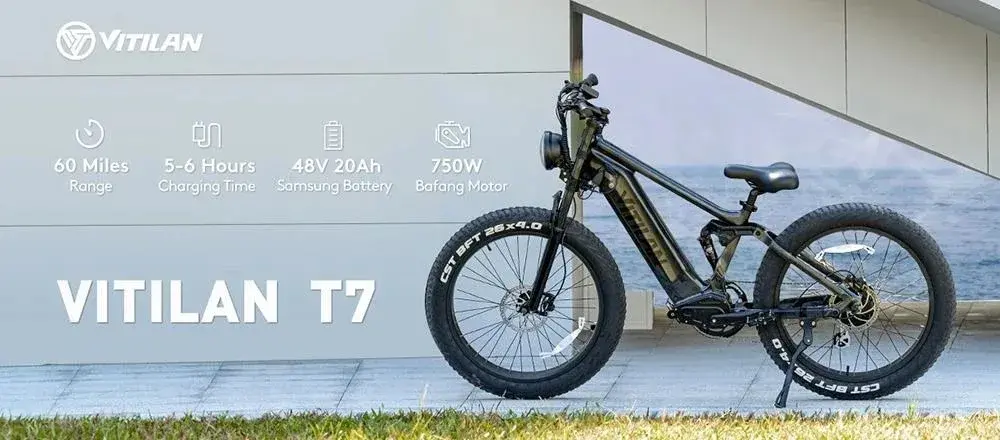 Vitilan T7 : Ηλεκτρικό Mountain Bike με fat ελαστικά και την περιπέτεια στο αίμα του., Vitilan T7 : Ηλεκτρικό Mountain Bike με fat ελαστικά και την περιπέτεια στο αίμα του., TechWar.GR