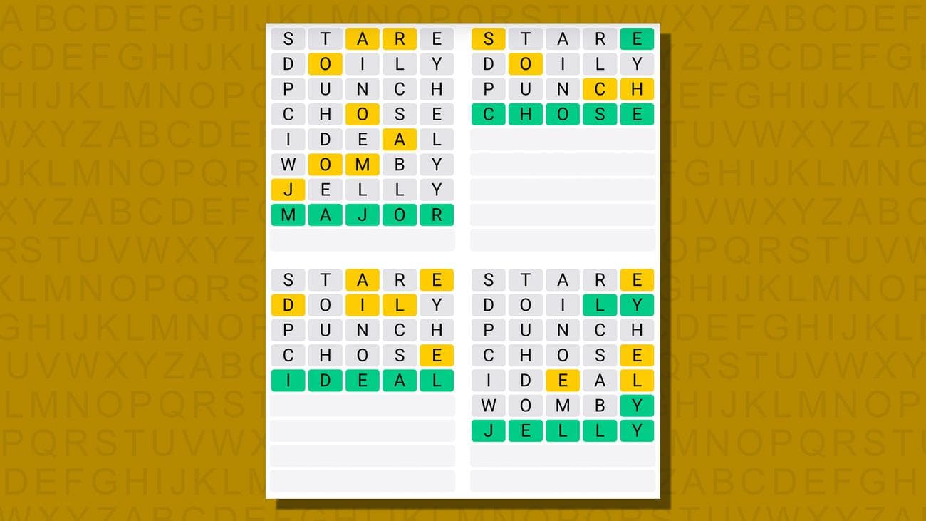 Quordle σήμερα – υποδείξεις και απαντήσεις για την Πέμπτη 4 Ιανουαρίου (παιχνίδι #710), Quordle σήμερα – υποδείξεις και απαντήσεις για την Πέμπτη 4 Ιανουαρίου (παιχνίδι #710), TechWar.GR