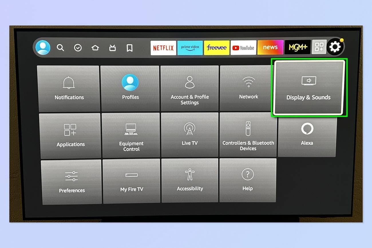Ένα στιγμιότυπο οθόνης που δείχνει πώς να ενεργοποιήσετε τον κατοπτρισμό οθόνης στο FireTV