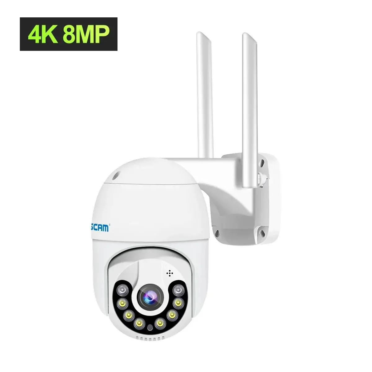 ESCAM QF800 : Αδιάβροχη IP κάμερα 8MP, με Auto Tracking στα 45.6€!