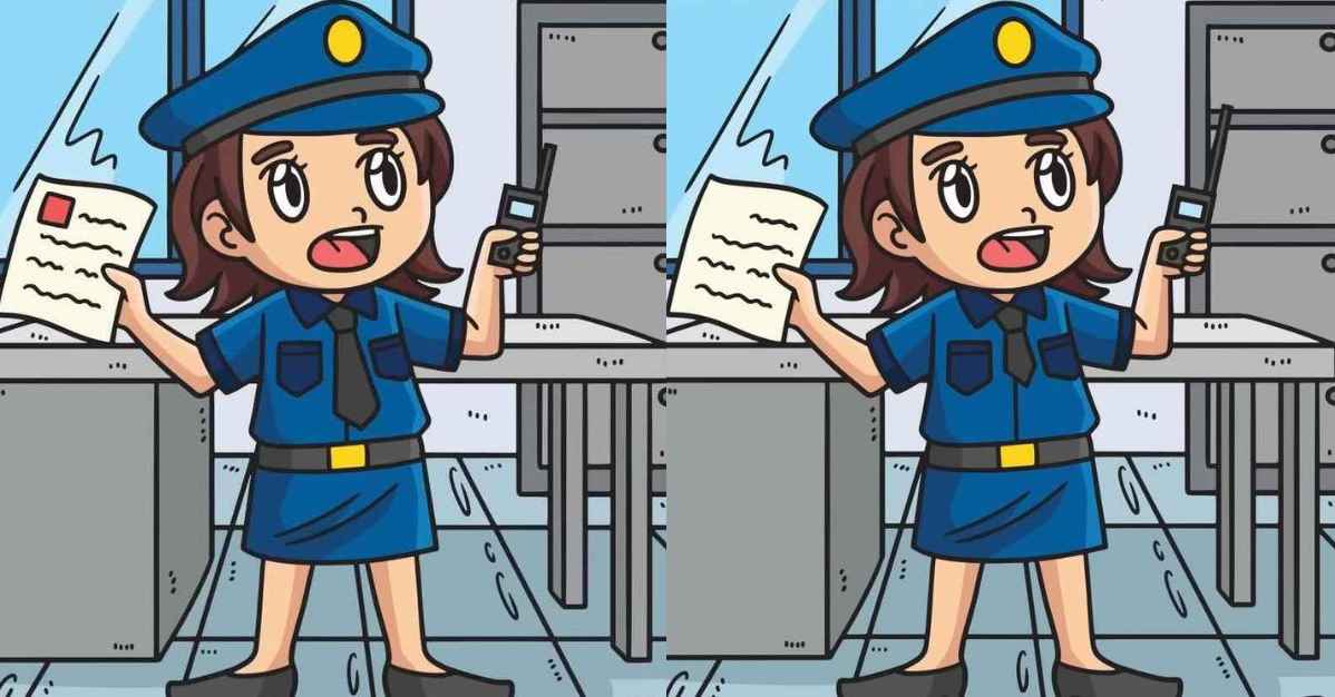 Τεστ παρατηρητικότητας: Βρείτε τις 3 διαφορές στις φωτογραφίες με την αστυνομικό σε 12 δευτερόλεπτα