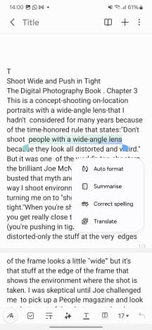 Samsung Notes AI - One UI 6.1 review
