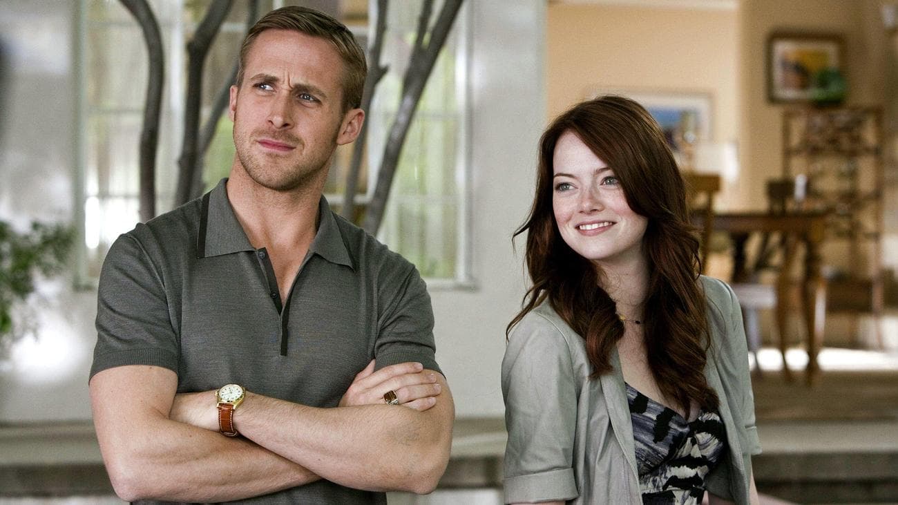 (LR) Ryan Gosling ως Jacob και Emma Stone ως Hannah