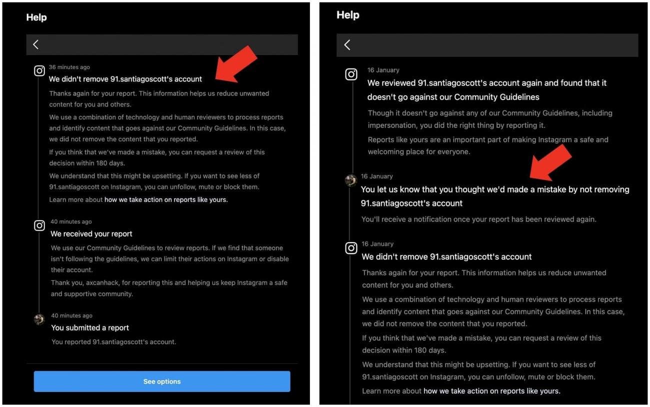 Η Meta δεν θα αφαιρέσει τα ψεύτικα προφίλ Instagram που χρησιμοποιούνται για προφανές γατόψαρο, Η Meta δεν θα αφαιρέσει τα ψεύτικα προφίλ Instagram που χρησιμοποιούνται για προφανές γατόψαρο, TechWar.GR