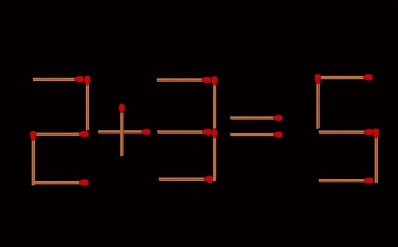 μαθηματικό παζλ σπίρτα λύση