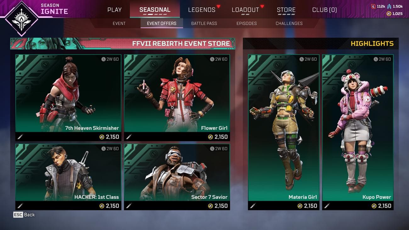 Crossover event μεταξύ "Apex Legends" και "Final Fantasy VII Rebirth" προκάλεσε αντιδράσεις λόγω των μικροσυναλλαγών του, Crossover event μεταξύ “Apex Legends” και “Final Fantasy VII Rebirth” προκάλεσε αντιδράσεις λόγω των μικροσυναλλαγών του, TechWar.GR