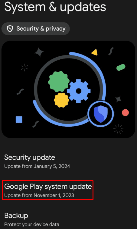 Ενημέρωση μενού