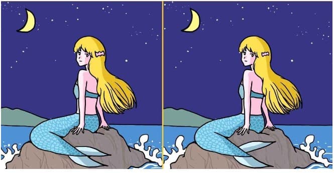 Είστε πανέξυπνοι εάν βρείτε τις 3 διαφορές στις εικόνες με την γοργόνα σε 10 δευτερόλεπτα; / FOXreport.gr, Είστε πανέξυπνοι εάν βρείτε τις 3 διαφορές στις εικόνες με την γοργόνα σε 10 δευτερόλεπτα;, TechWar.GR