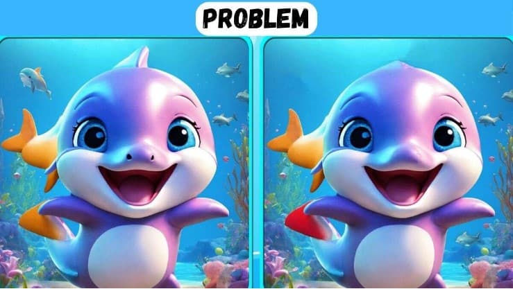 Μπορείτε να βρείτε τις 5 διαφορές στις εικόνες με το δελφίνι σε 13 δευτερόλεπτα; / FOXreport.gr, Μπορείτε να βρείτε τις 5 διαφορές στις εικόνες με το δελφίνι σε 13 δευτερόλεπτα;, TechWar.GR