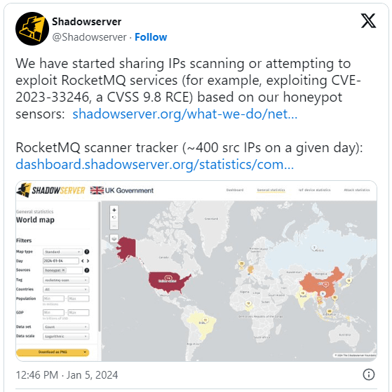 Οι χάκερ στοχεύουν διακομιστές Apache RocketMQ που είναι ευάλωτοι σε επιθέσεις RCE, Οι χάκερ στοχεύουν διακομιστές Apache RocketMQ που είναι ευάλωτοι σε επιθέσεις RCE, TechWar.GR