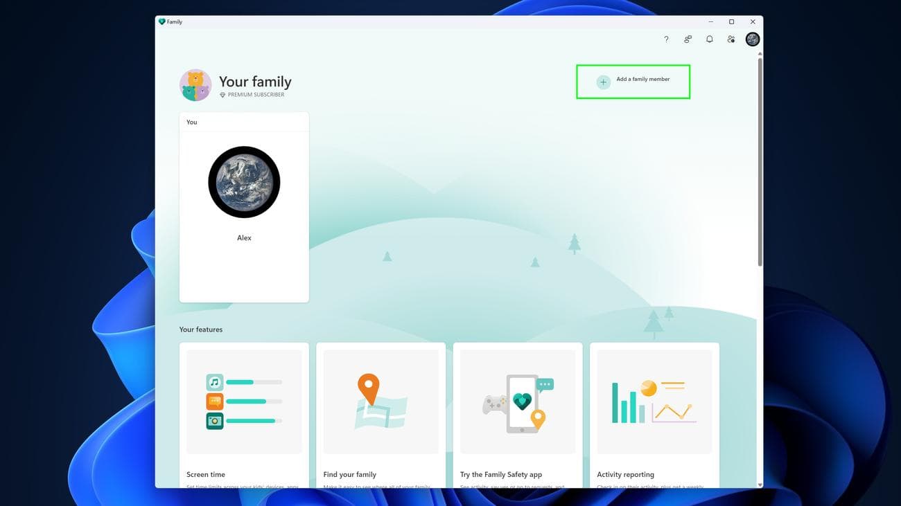 Πώς να ρυθμίσετε τους γονικούς ελέγχους σε έναν υπολογιστή με Windows 11 βήμα 2