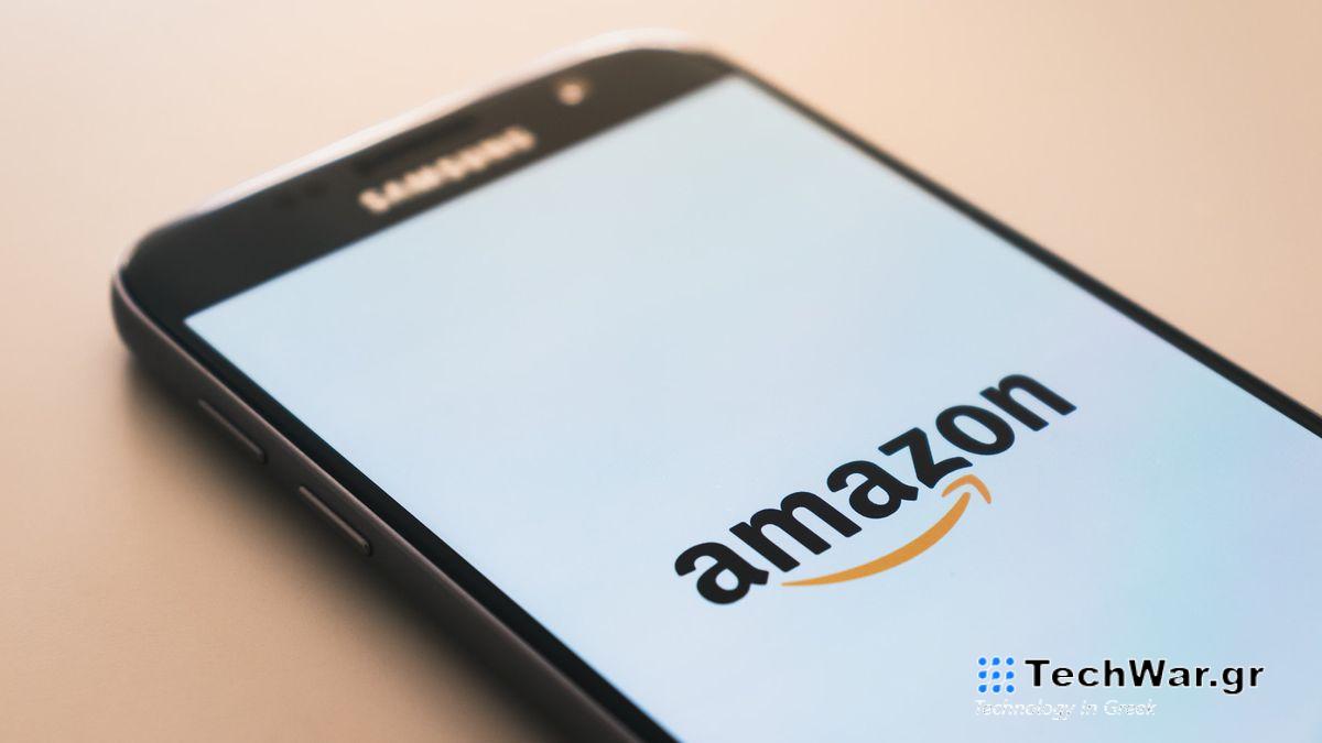 Amazon on a smartphone