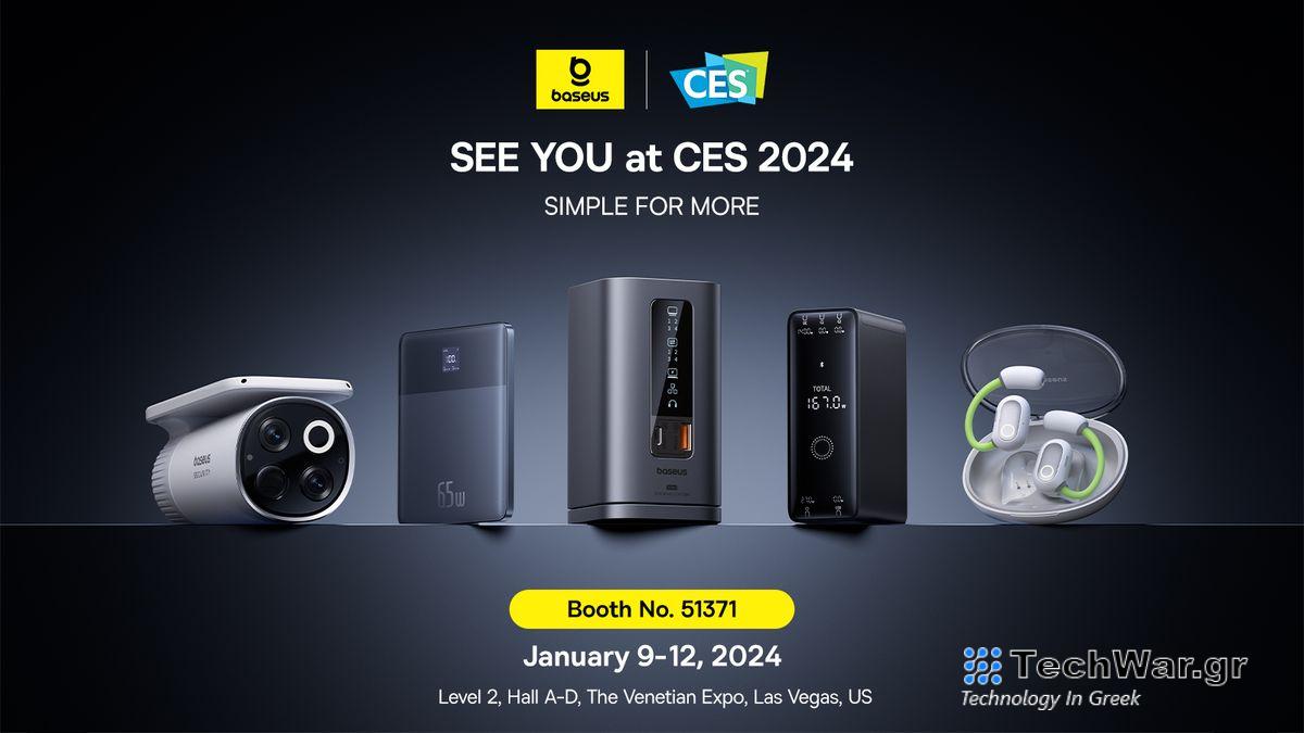 a photo of the products from Baseus at CES