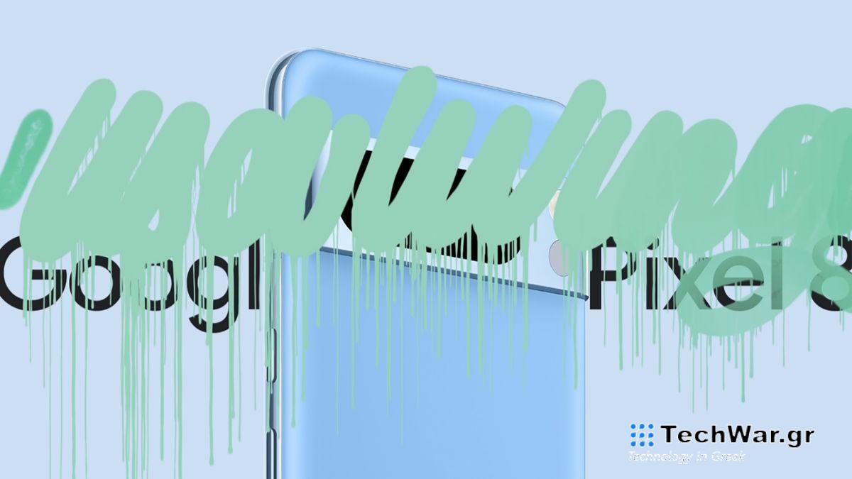 The Google Pixel 8 Pro with a minty fresh paint job