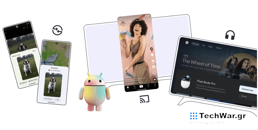 an image representing the software features Google introduced at CES 2024