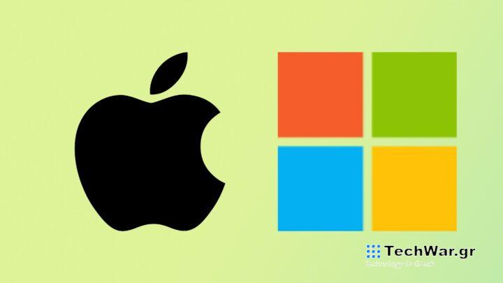 Apple Microsoft Logos