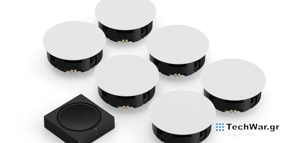 Η SONOS παρουσιάζει νέο ηχείο οροφής 8"