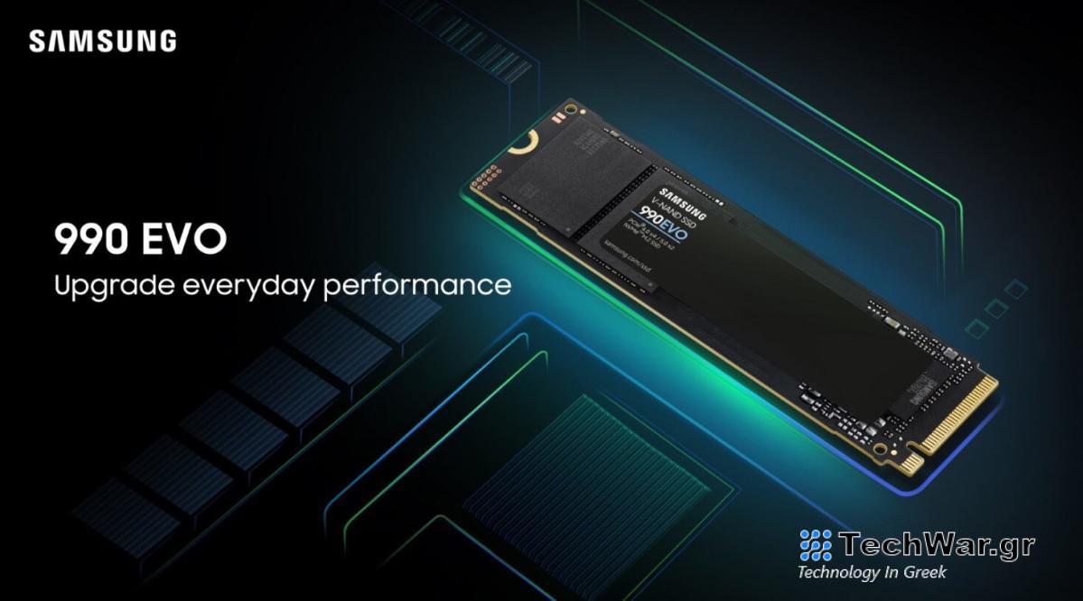 Η Samsung λέει ότι ο νέος 990 Evo SSD της προσφέρει βελτιωμένη απόδοση και αποδοτικότητα