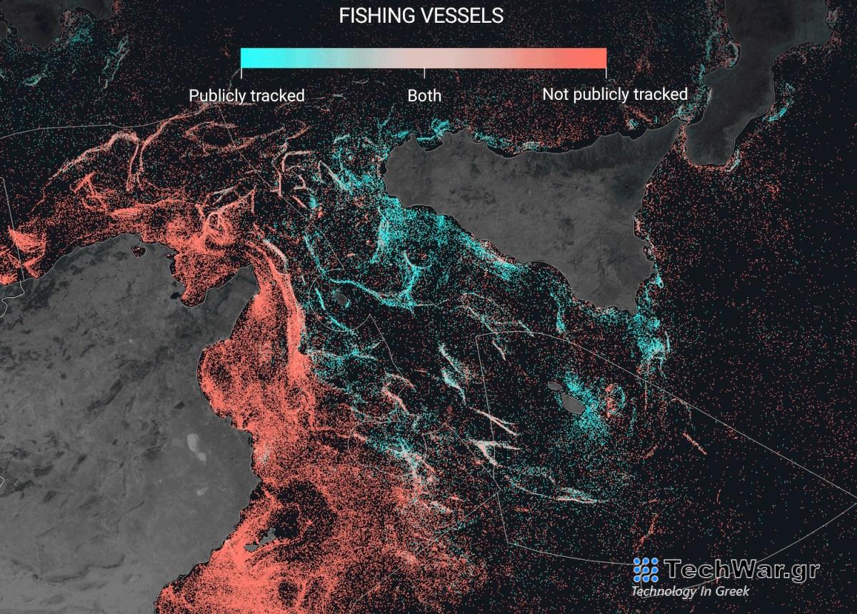 Η ανάλυση δορυφορικών εικόνων δείχνει τεράστια κλίμακα της σκοτεινής αλιείας