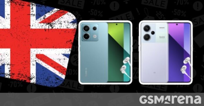Η σειρά Redmi Note 13 της Xiaomi είναι πλέον διαθέσιμη στο Ηνωμένο Βασίλειο
