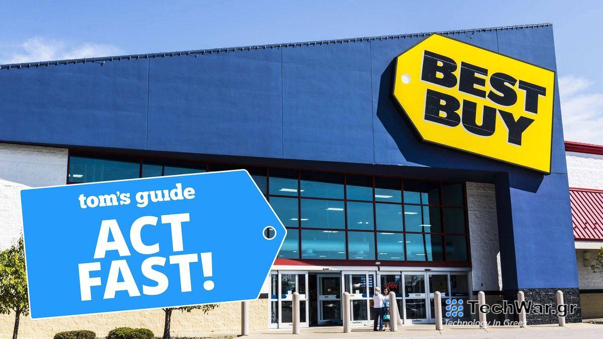 Best Buy storefront with a Tom
