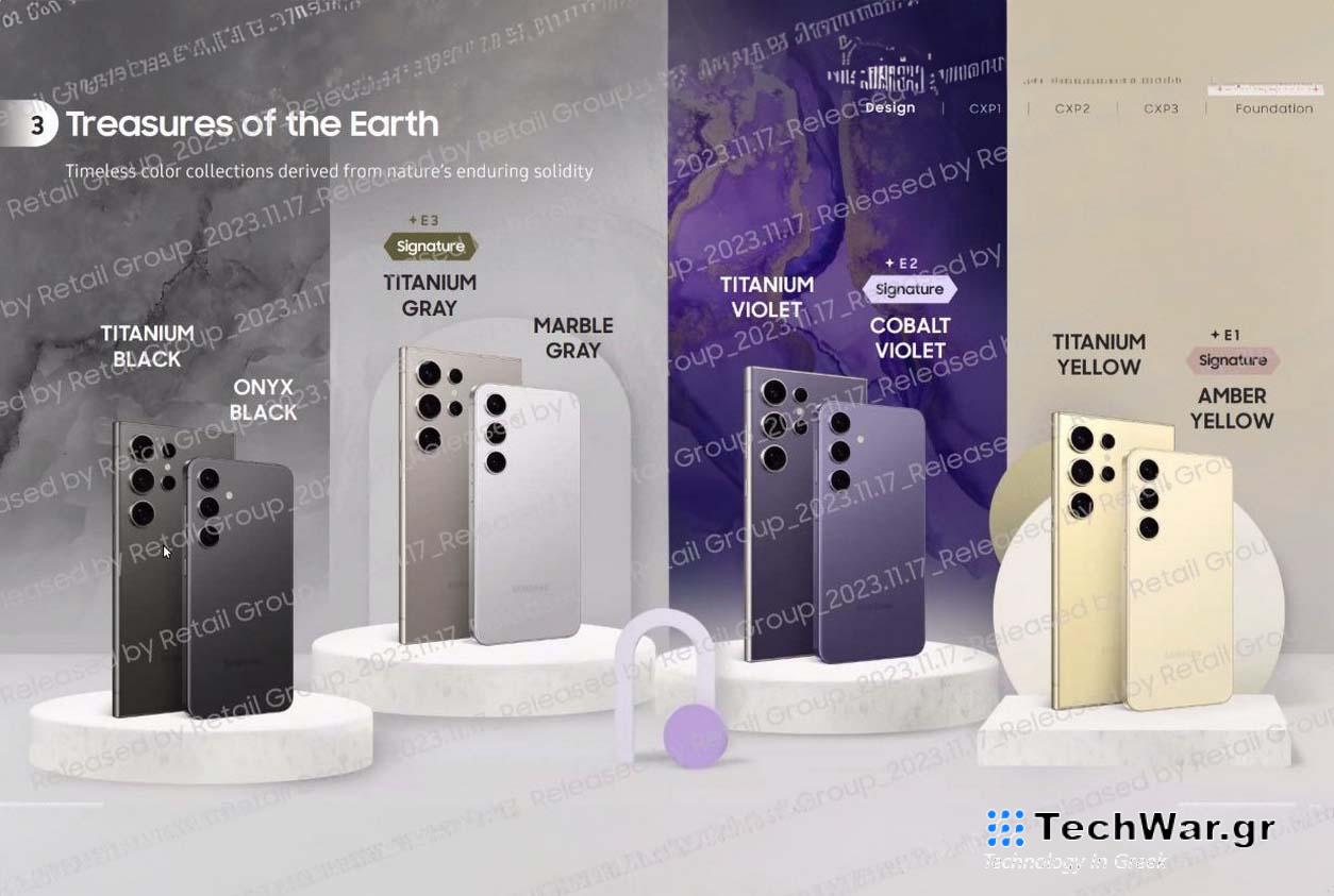 Νέες πληροφορίες για τα χρώματα, τα chip, τις οθόνες και τις κάμερες