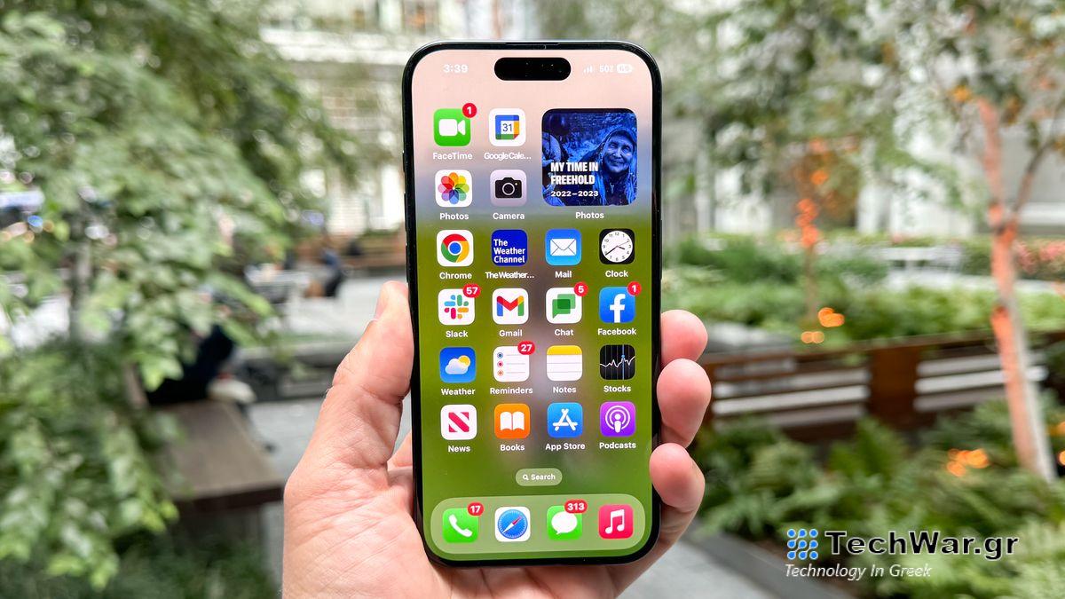 iPhone 15 Pro shown in hand