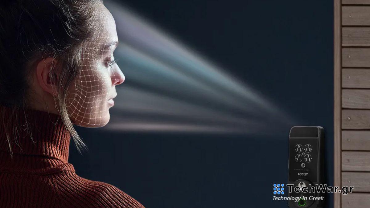 Lockly Visage smart lock scans face