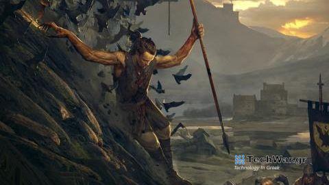 Man sliding down cliff face