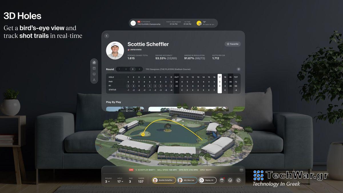 NBA and PGA Tour Vision on Apple Vision Pro