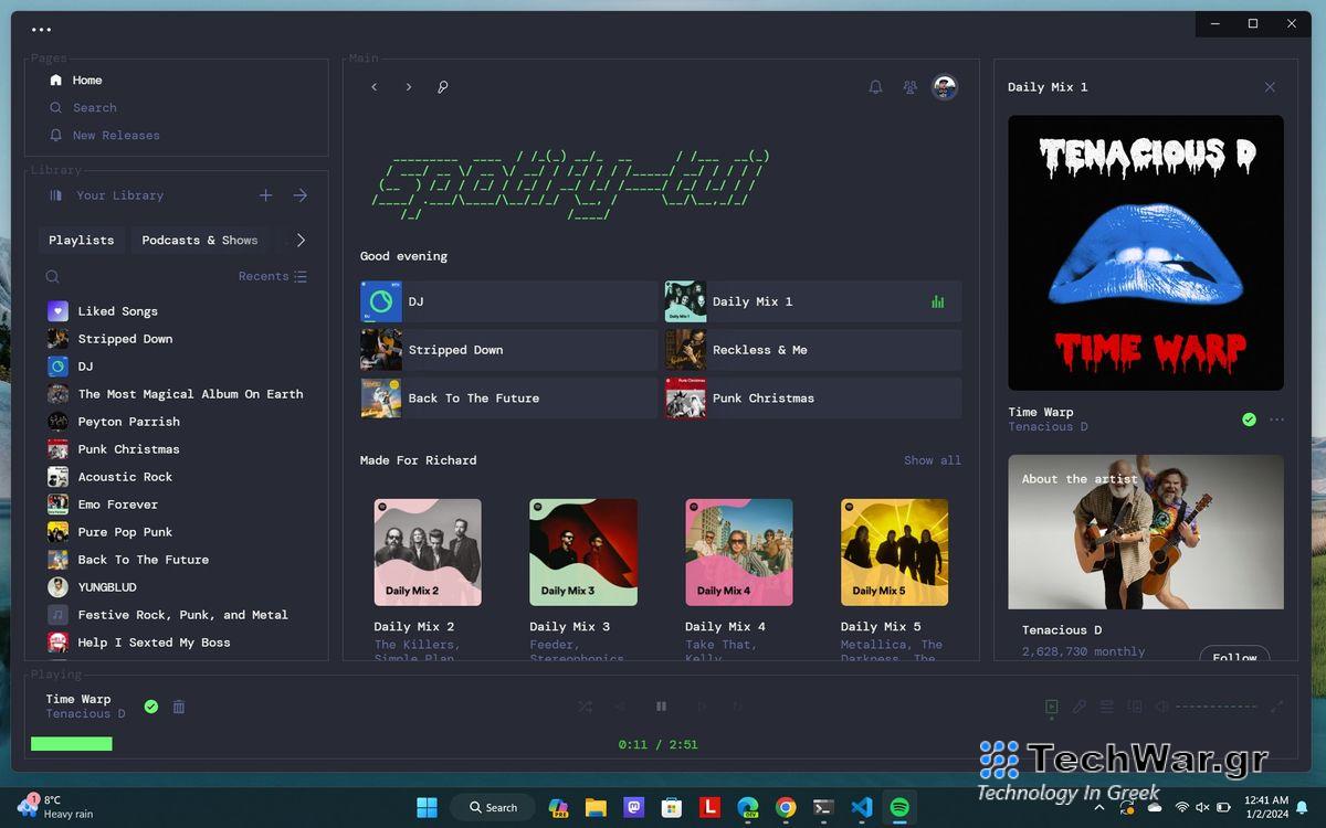 Installing Spicetify for Spotify on Windows 11