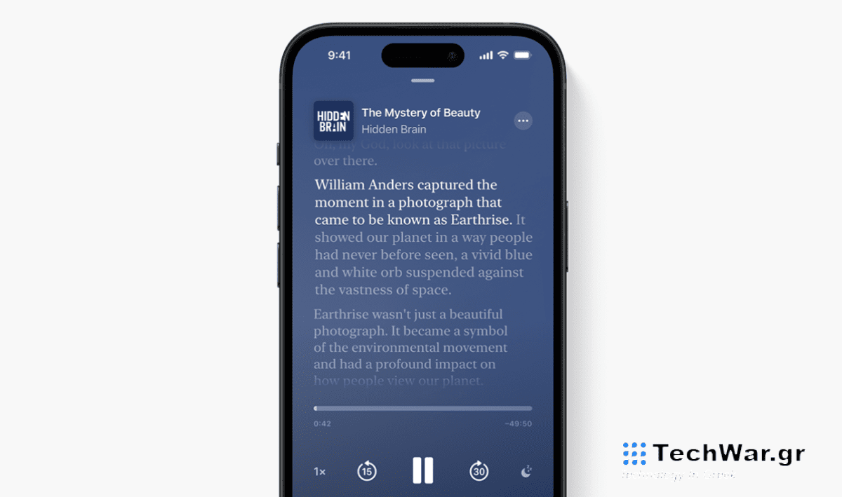 Τα Apple Podcasts θα δημιουργήσουν αυτόματα μεταγραφές στο iOS 17.4