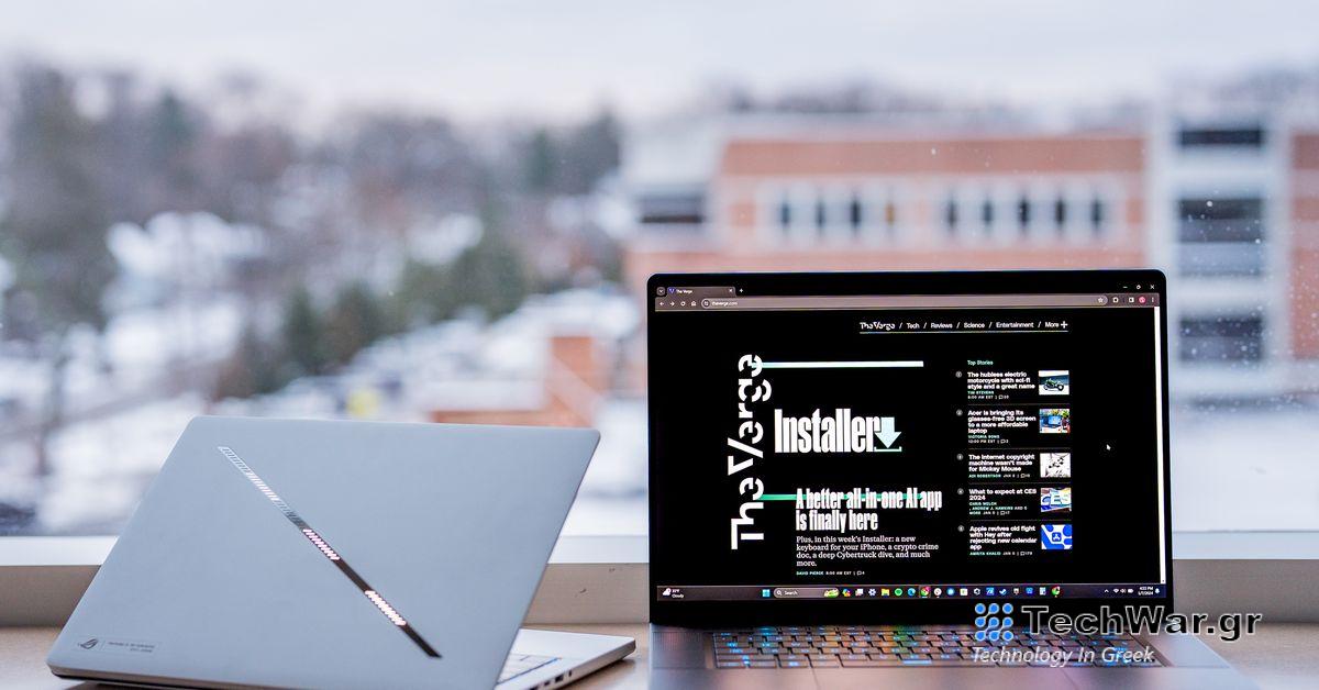 Το 2024 Asus ROG Zephyrus G14 φαίνεται λίγο πολύ μεγάλο.
