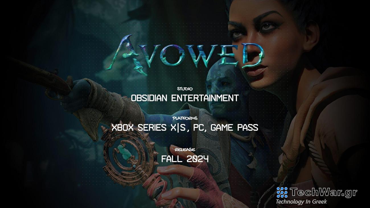 Το Avowed παίρνει το πρώτο παιχνίδι Deep Dive στο Xbox Developer Direct, Παράθυρο έκδοσης Φθινόπωρο 2024