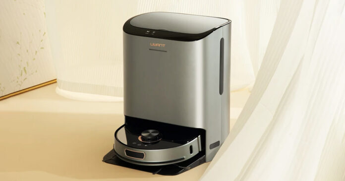 Το UWANT U200 πλένει τις διπλές σφουγγαρίστρες σε ζεστό νερό και στεγνώνει στον αέρα
